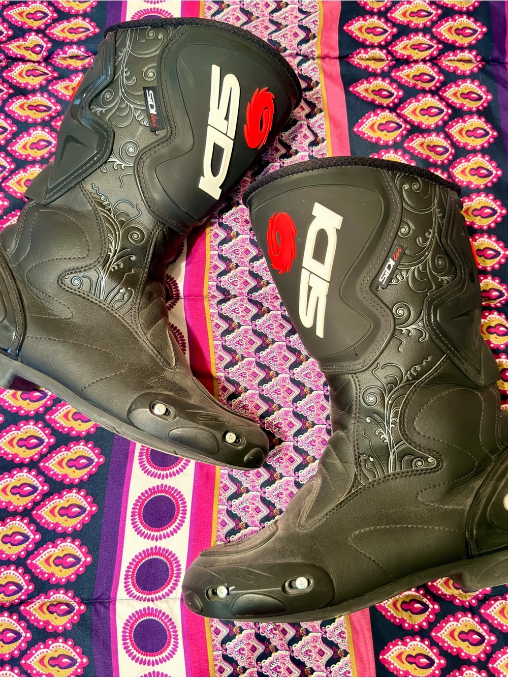 SIDI Women's Black Combat & Moto Boots - Stylish Protective Riding Boots